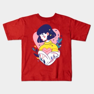 Lofi Girl Kids T-Shirt